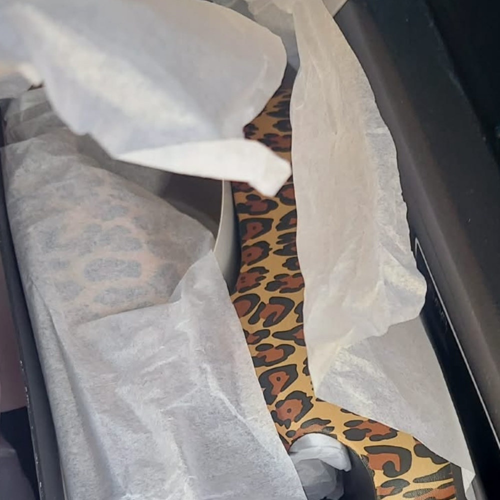 Kate spade cheetah print slides size 8 brand new in box